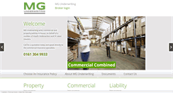 Desktop Screenshot of mgunderwriting.com